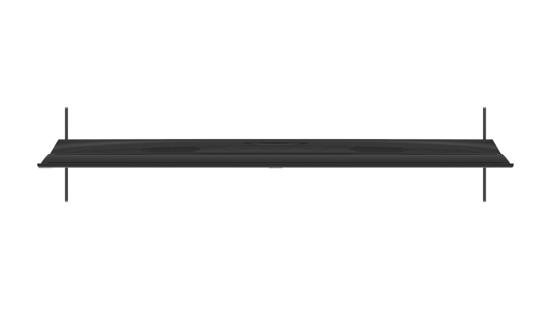 Top view of Pioneer 65" OLED Roku TV