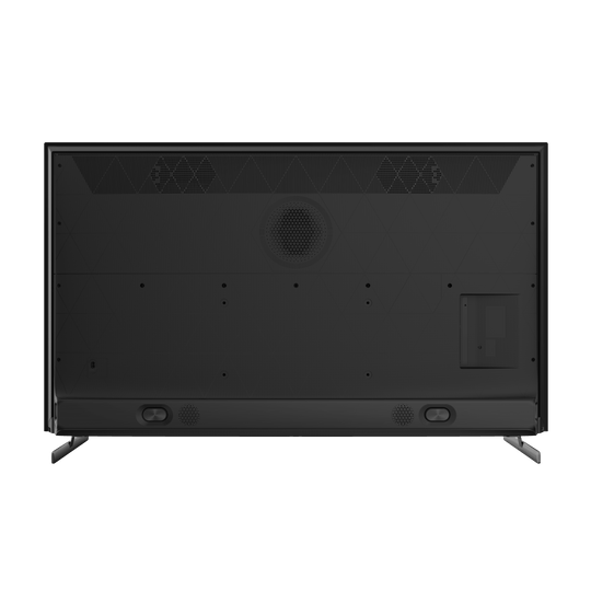 Rear view of Pioneer 65" OLED Roku TV