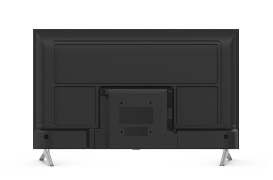 Rear view of Pioneer 55" QLED 4K UHD Roku TV